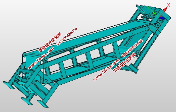 电铅阴极制造倾斜输送机设计(含CAD图,SolidWorks,STEP三维图)