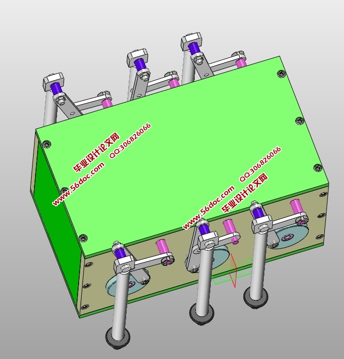 微小型步行四杆机构的设计(含CAD零件装配图,SolidWorks三维图)