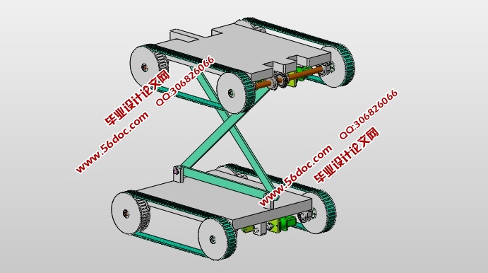 反平行四边形轮式移动机器人的设计(含CAD图,SolidWorks三维图)
