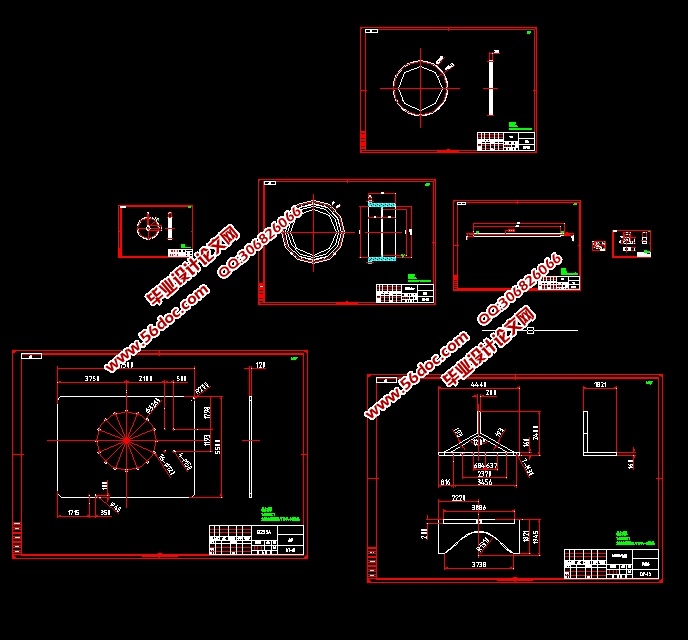 大型圆柱形容器的旋转支撑装置结构设计(含CAD图,SolidWorks三维图)