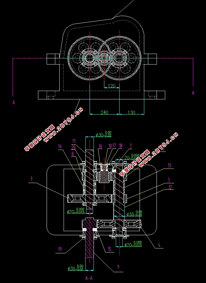 加热炉螺旋装料机传动装置设计(含CAD零件图装配图,PROE三维图)