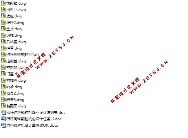 秸秆饲料颗粒机设计(含CAD零件图装配图)