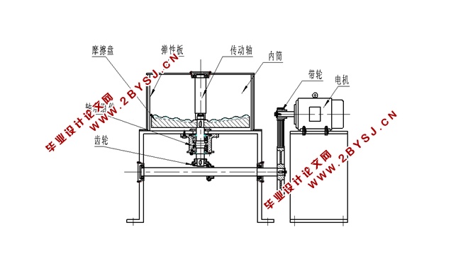 马铃薯去皮机设计(含CAD零件图装配图)