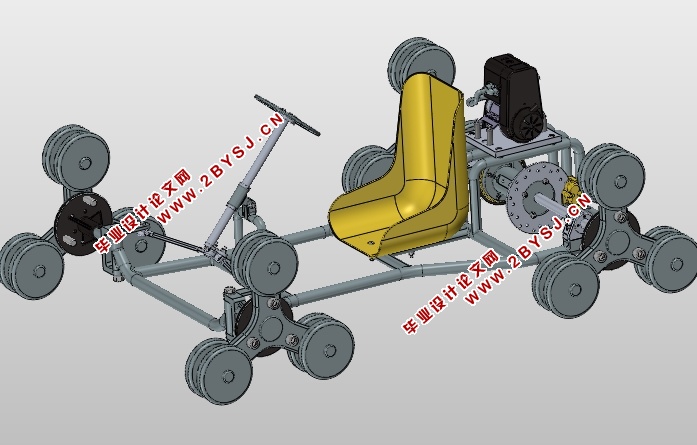 爬楼梯机器人小车设计(含CAD零件图装配图,SolidWorks三维图)