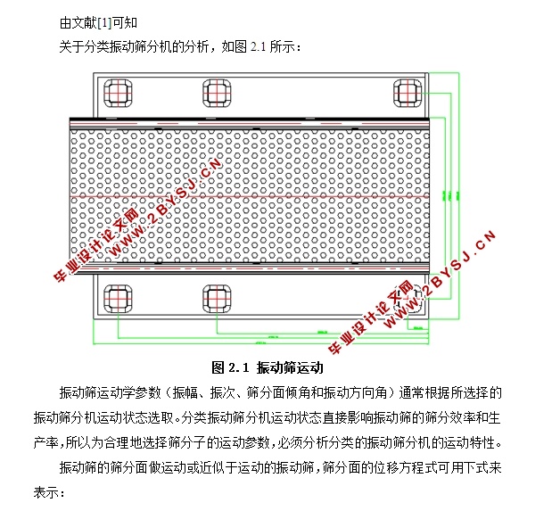 2ya1236圆振动筛设计(含CAD零件图装配图)