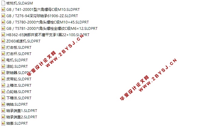 击打式核桃破壳机关键部件的设计