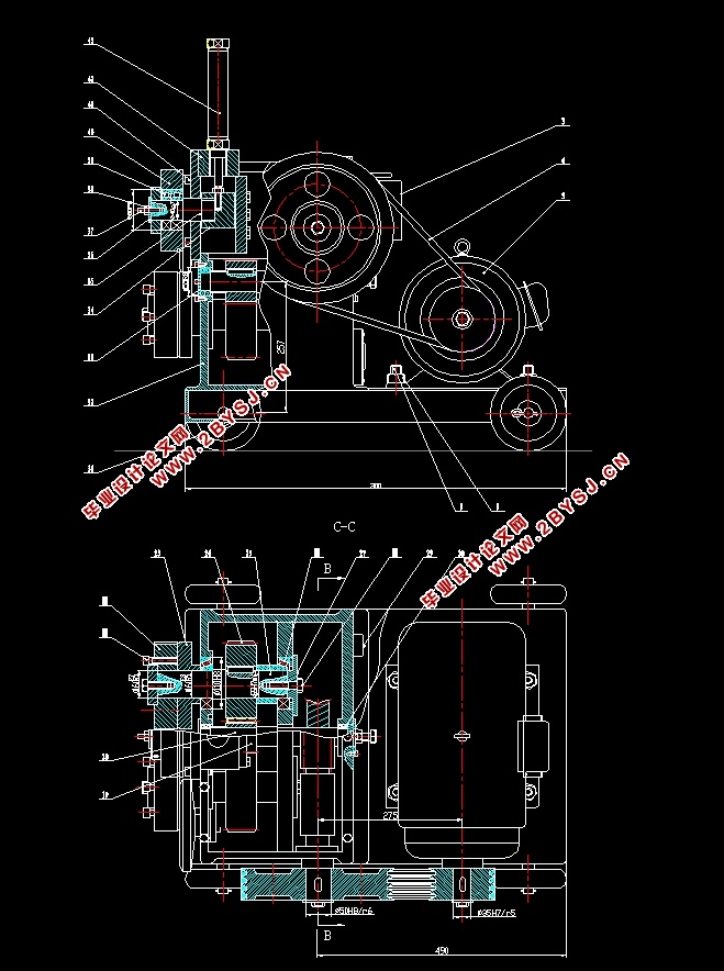 液压式法兰成型机结构设计(含CAD零件装配图,CAXA图)