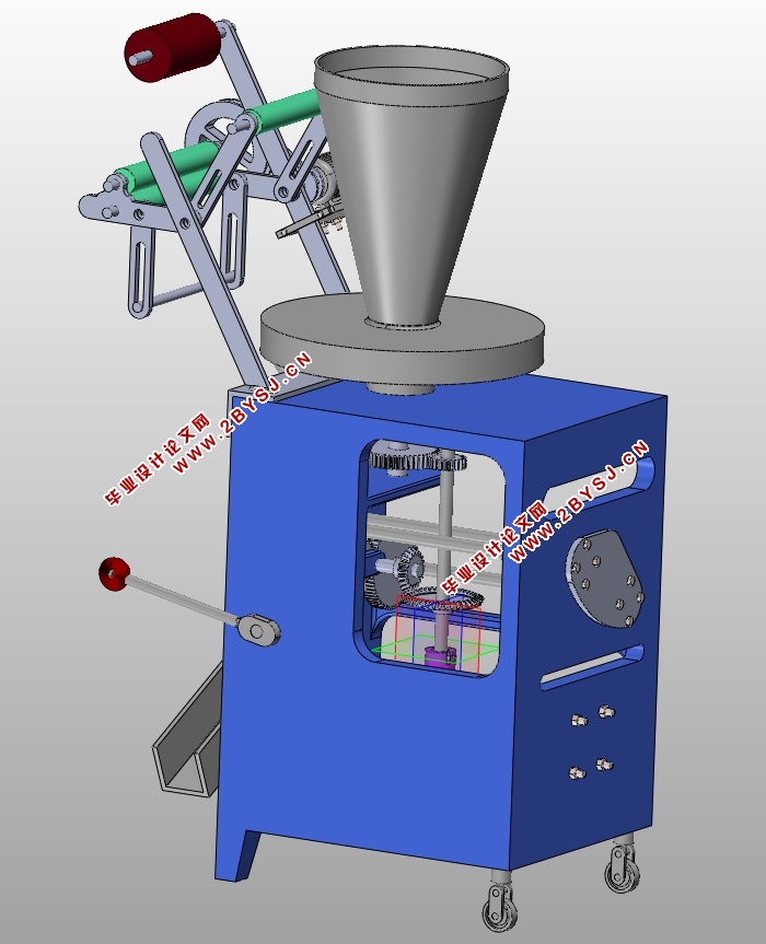 液体自动包装机机构设计及传动部件设计(含CAD图,SolidWorks三维图)
