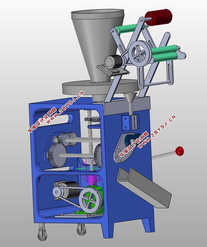 液体自动包装机机构设计及传动部件设计(含CAD图,SolidWorks三维图)