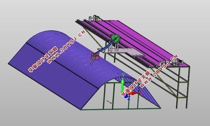 温室大棚除雪装置设计(含CAD零件装配图,IGS,SolidWorks三维图)