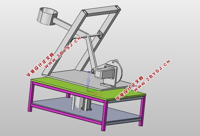 投射式自动投石器的设计(含CAD零件装配图,IGS,SolidWorks三维图)