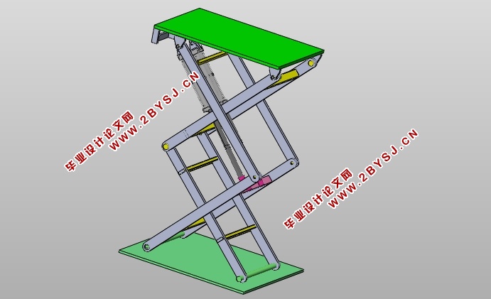 车载工作平台及液压系统设计(含CAD零件装配图,SolidWorks三维图)