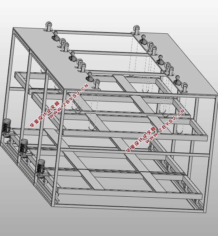 立体车库机械系统中推拉机构的结构设计(含CAD图,x_t,SolidWorks三维图)