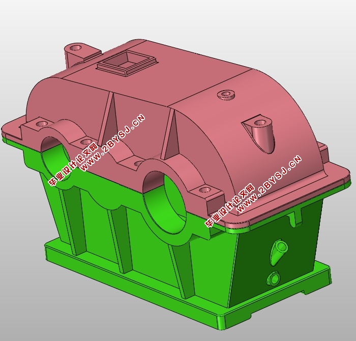 高固有特性减速器箱体结构设计(含CAD装配图,SolidWorks三维图)