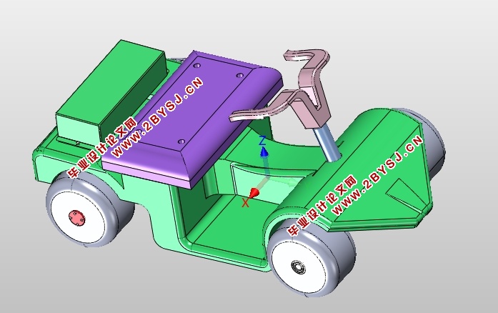 风光互补沙滩车创意设计(含CAD零件装配图,SolidWorks三维图)