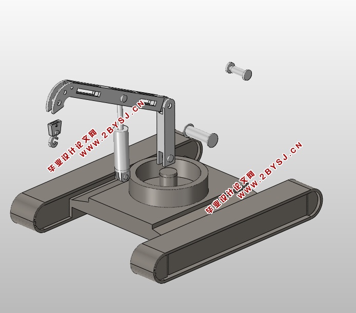 小型农田起重机设计(含CAD零件装配图,SolidWorks三维图)