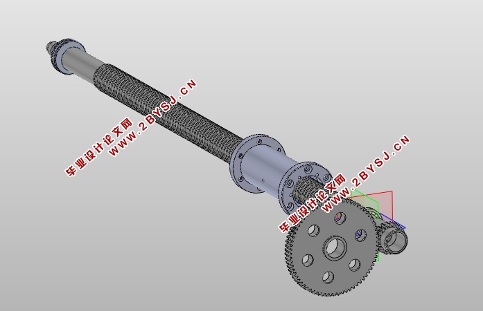 数控卧式镗铣床机械手运动机构设计(含CAD装配图,SolidWorks三维图)