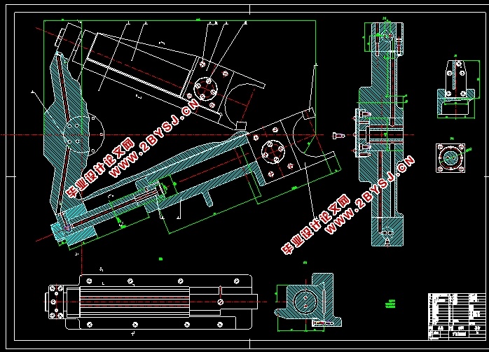 数控卧式镗铣床机械手运动机构设计(含CAD装配图,SolidWorks三维图)