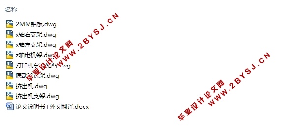 Prusa i3型3D打印机设计(含CAD零件图装配图)