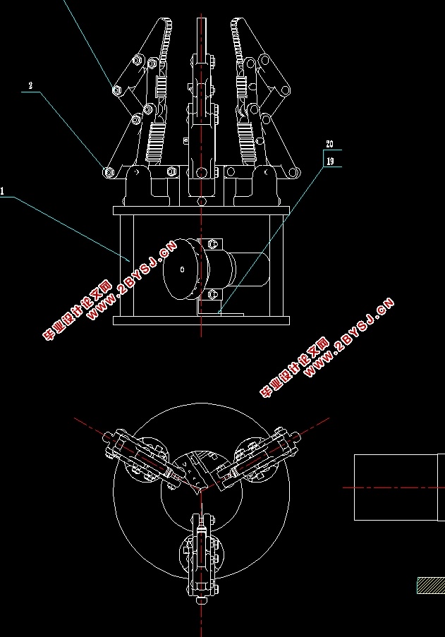 水果采摘装置设计(含CAD图,IGS,SolidWorks三维图,有限元分析)