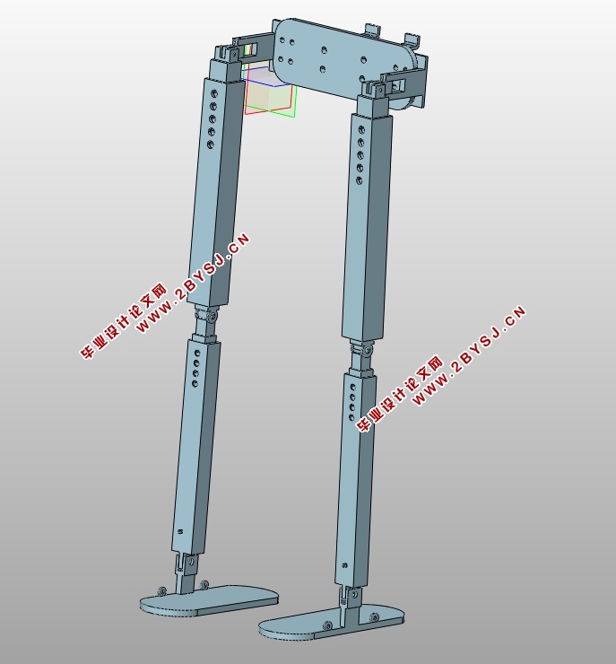 穿戴式下肢负重外骨骼机器人机构设计(含CAD图,IGS,Creo,SolidWorks三维图)