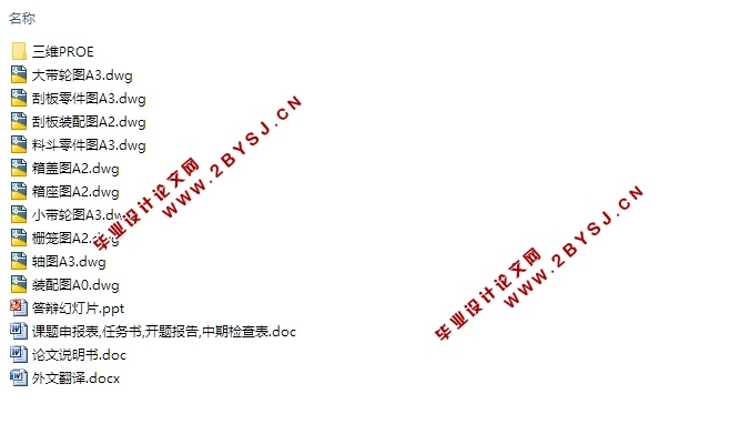 蚕豆脱壳机机械结构设计(含CAD零件图装配图,Proe三维图)