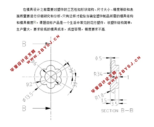 φ20x5花朵盖注塑模具设计(含CAD零件装配图)