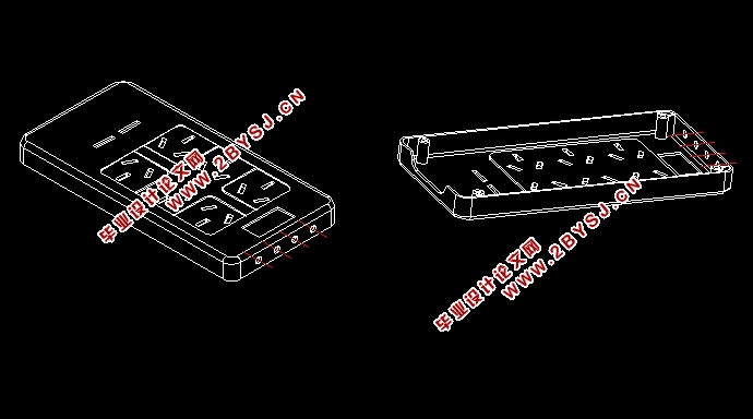 多功能插座注塑模具设计(含CAD零件装配图,STEP三维装配图)