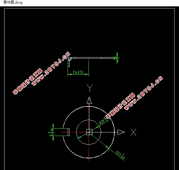 Φ28外舌止动垫圈冲孔落料剪切级进模具设计(含CAD图,SolidWorks三维图)