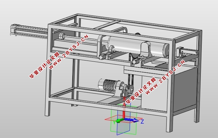 浇管切断整形机体总体设计(含CAD零件图装配图,SolidWorks,UG三维图)