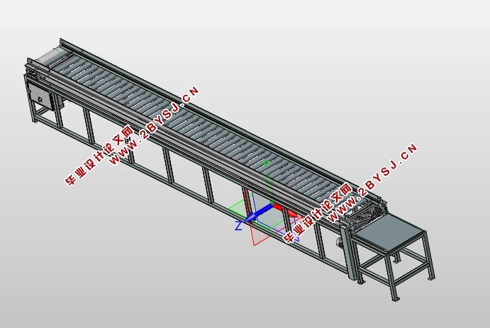 玻璃输送辊台机的设计(含CAD零件图装配图,SolidWorks,UG三维图)