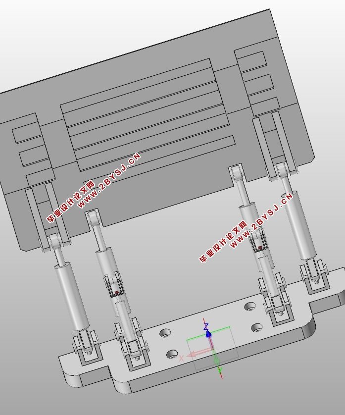 防撞式折叠尾板设计(含CAD零件图装配图,SolidWorks,UG三维图)