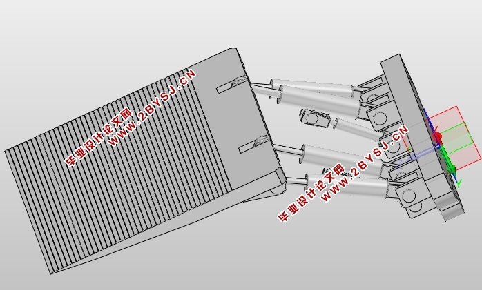 防撞式折叠尾板设计(含CAD零件图装配图,SolidWorks,UG三维图)