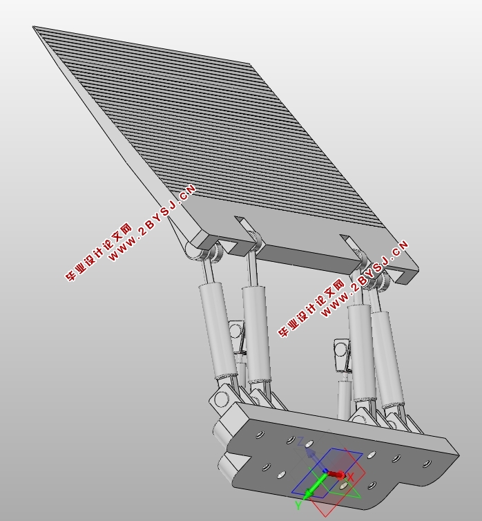 防撞式折叠尾板设计(含CAD零件图装配图,SolidWorks,UG三维图)