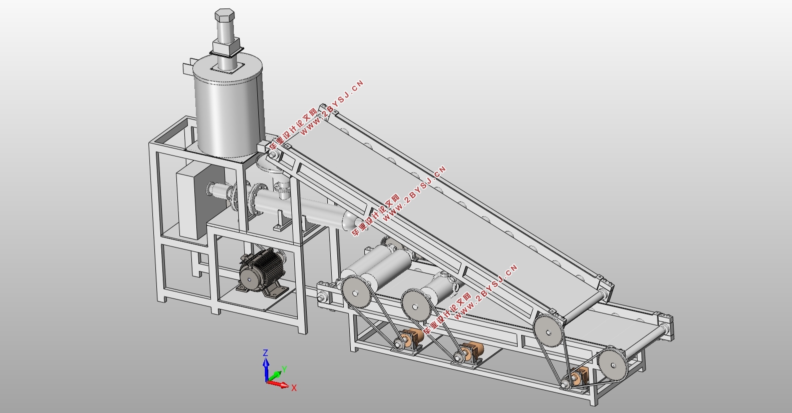 全自动饺子擀皮机(制皮机)(含CAD零件图装配图,SolidWorks三维图)