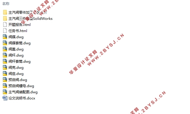 抽汽凝汽式汽轮机主汽阀结构及加工工艺设计(含CAD图,SolidWorks三维图)