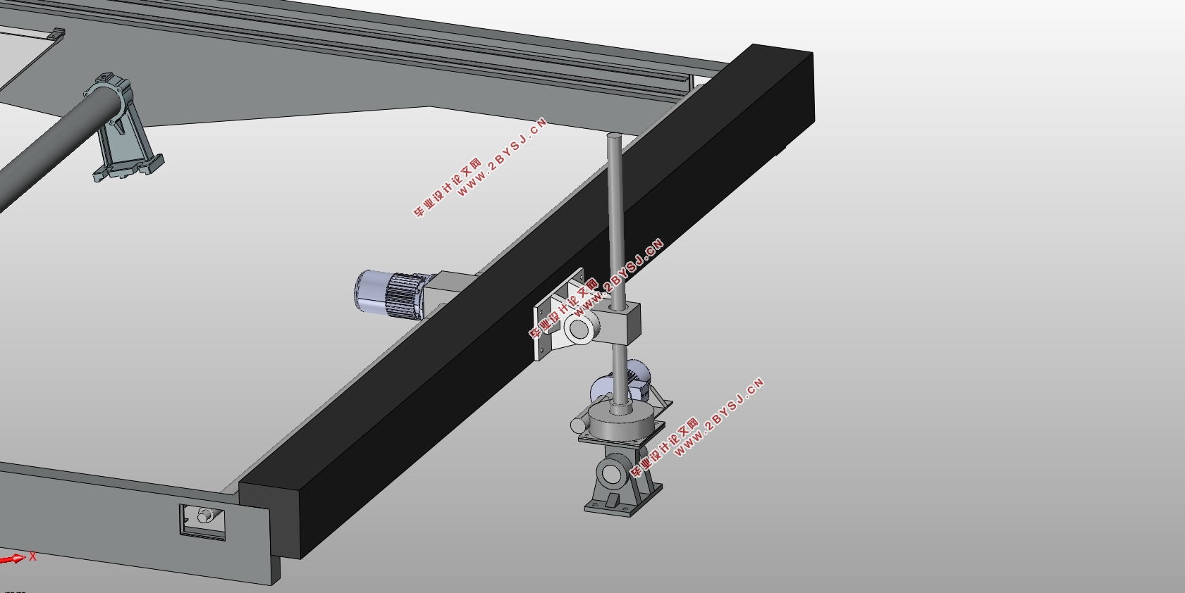 地下设施出入口活动顶盖的举升机构设计(含CAD图,SolidWorks三维图)