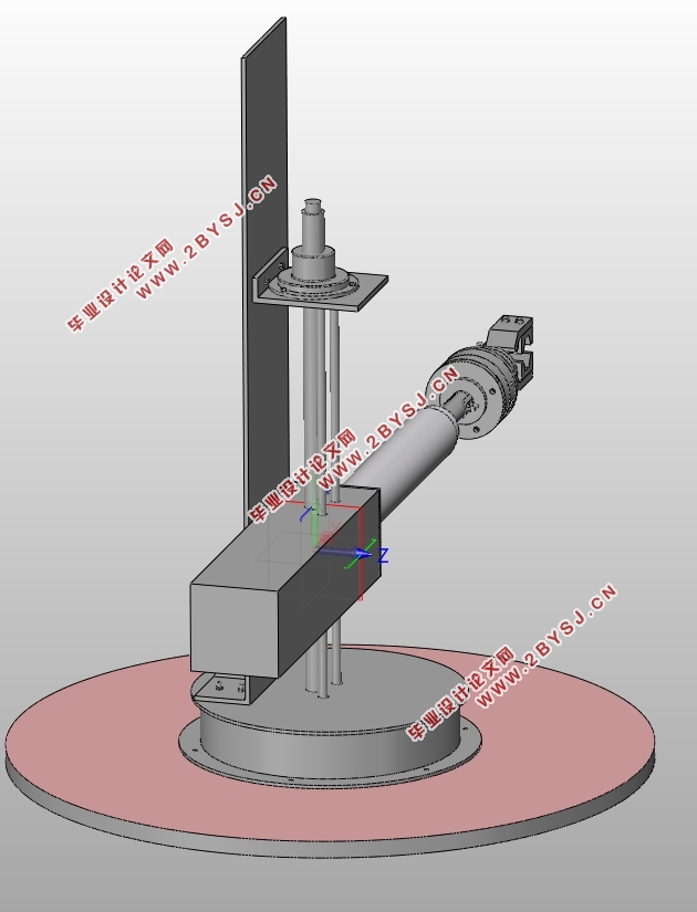 液压送料机械手设计运动仿真(含CAD零件图装配图,SolidWorks三维图)