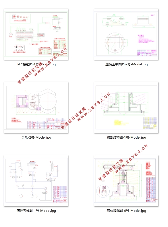 数控机床上下料机械手设计(含CAD零件图装配图)