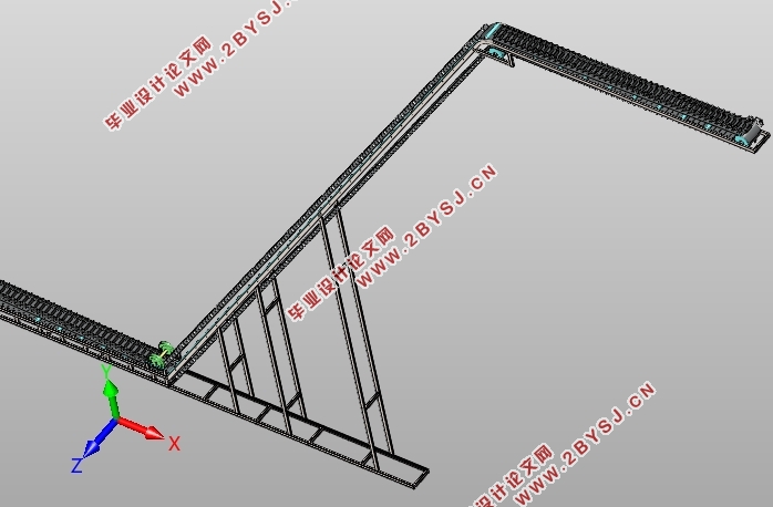 波状挡边带式输送机的设计(含CAD图,STEP,IGS三维图,SolidWorks三维图)