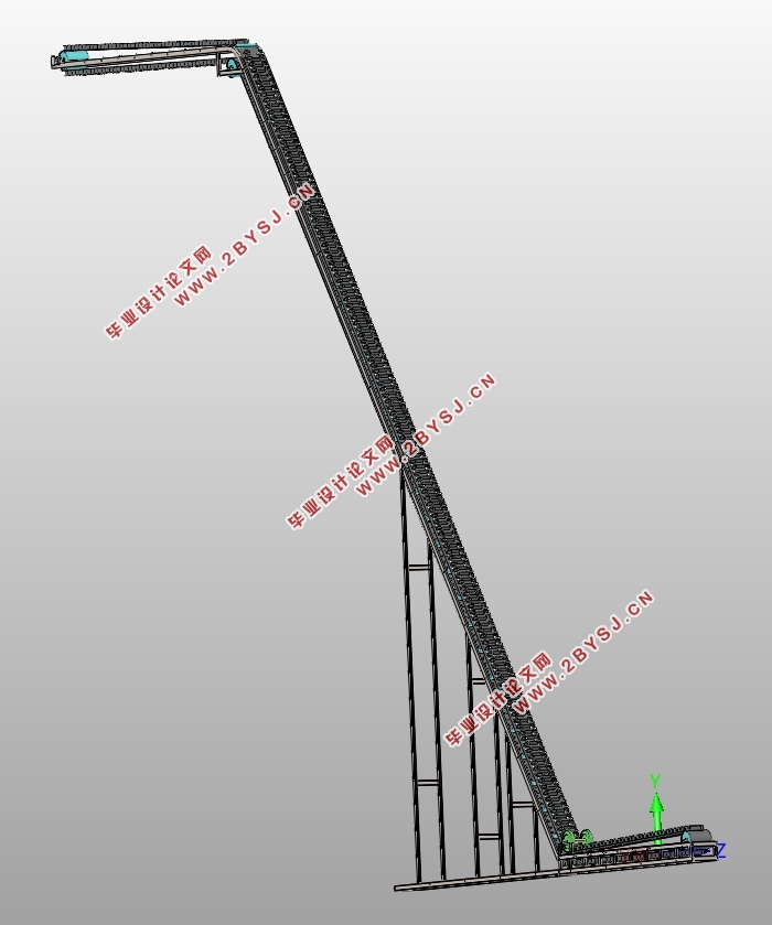 波状挡边带式输送机的设计(含CAD图,STEP,IGS三维图,SolidWorks三维图)