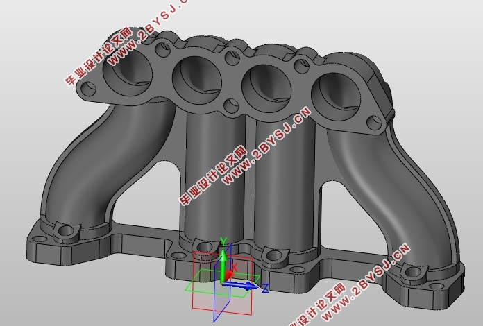 汽车进气歧管下壳模具结构设计及其成型过程CAE分析(含CAD图,SolidWorks三维图)