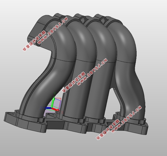 汽车进气歧管下壳模具结构设计及其成型过程CAE分析(含CAD图,SolidWorks三维图)