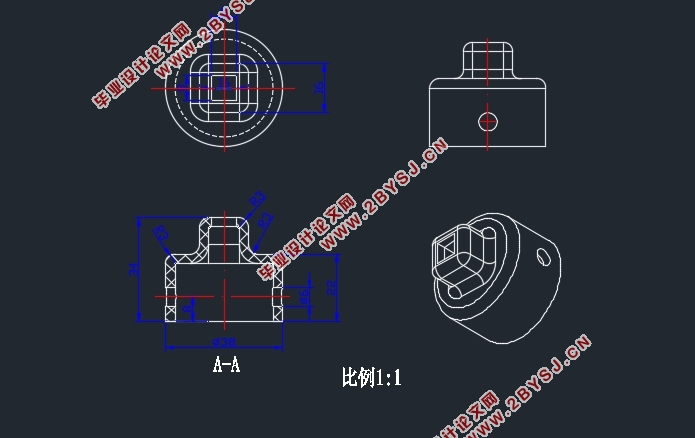 塑料盒盖模具设计与制造(含CAD零件图装配图)