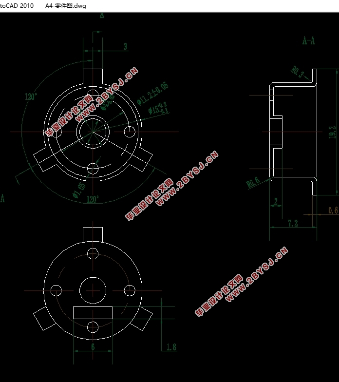 轴盖件冲压工艺与模具设计(含CAD零件装配图,PROE三维图)