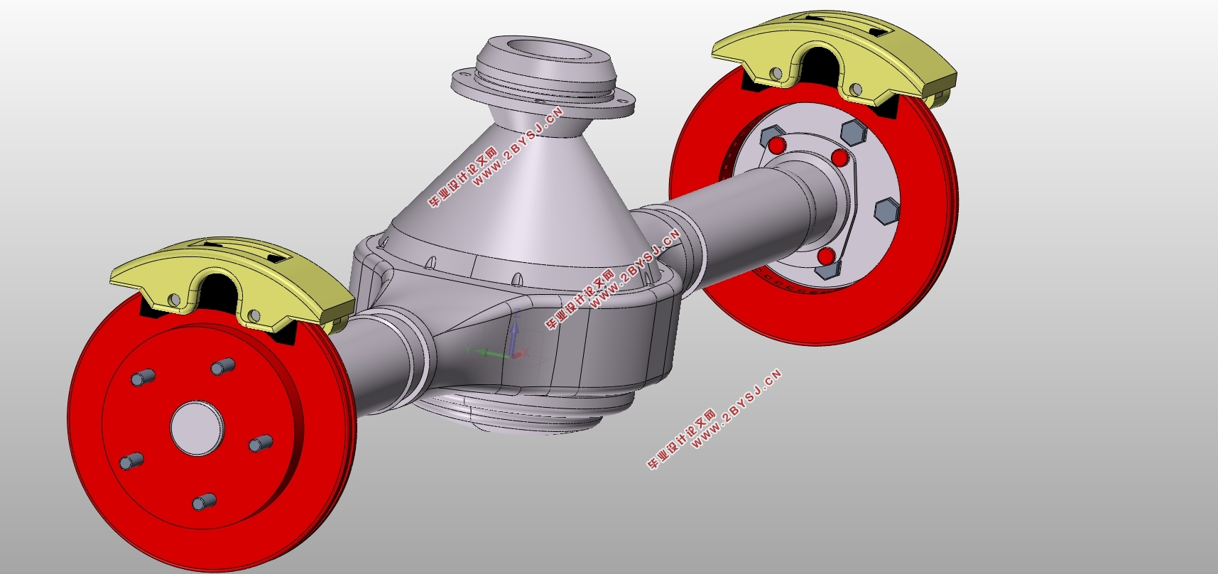 五菱宏光驱动桥设计(含CAD零件图装配图,SolidWorks三维图)