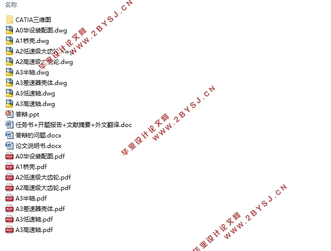 分布驱动纯电动车驱动桥设计(含CAD零件图装配图,CATIA三维图)