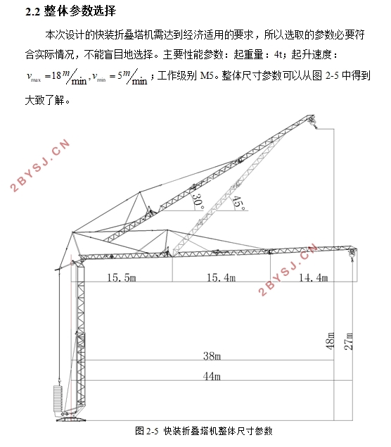 快装折叠塔机起升系统设计(含CAD零件图装配图)