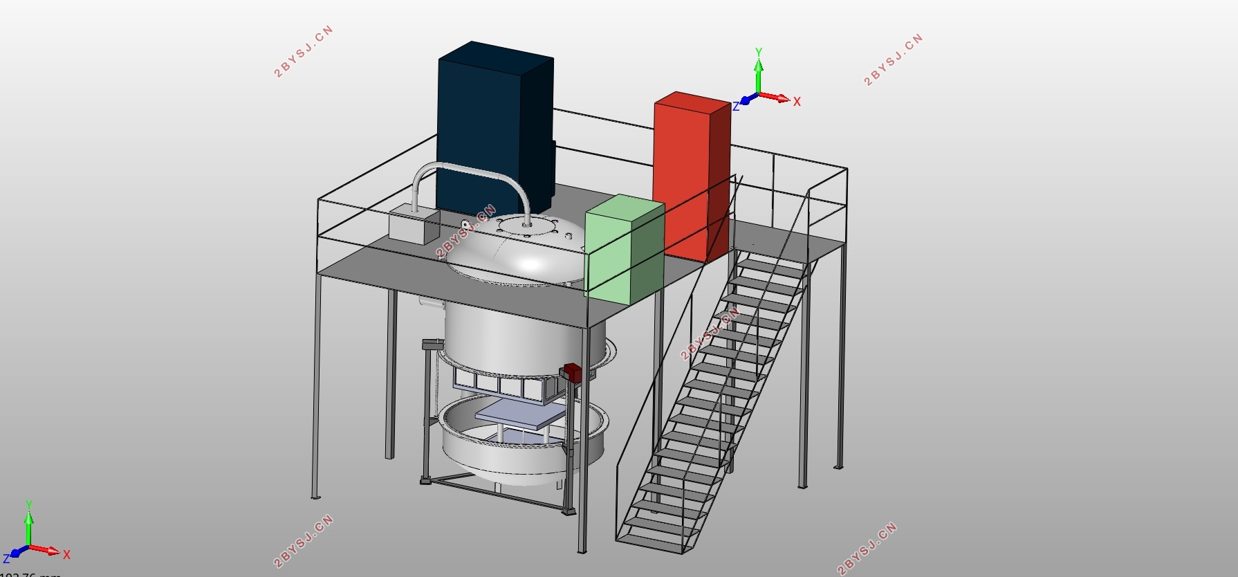 多晶硅铸锭炉的结构设计(含CAD零件图装配图,SolidWorks三维图)