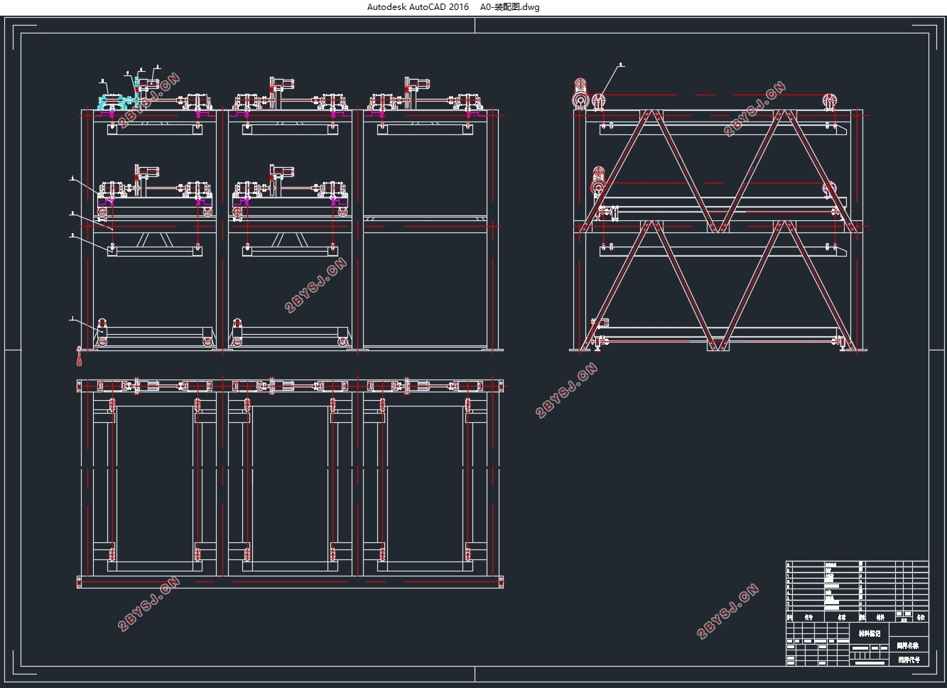 升降横移式立体车库的设计(含CAD零件图装配图,SolidWorks三维图)